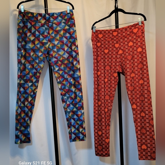 Pants - LulaRoe Women's Leggings 2-Piece Bundle, EUC (No size tags, bought as Larges)